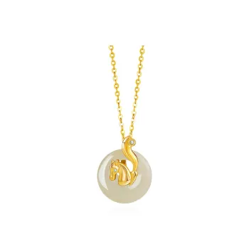 Chongqing Gold Store Chalcedony Necklaces Women's