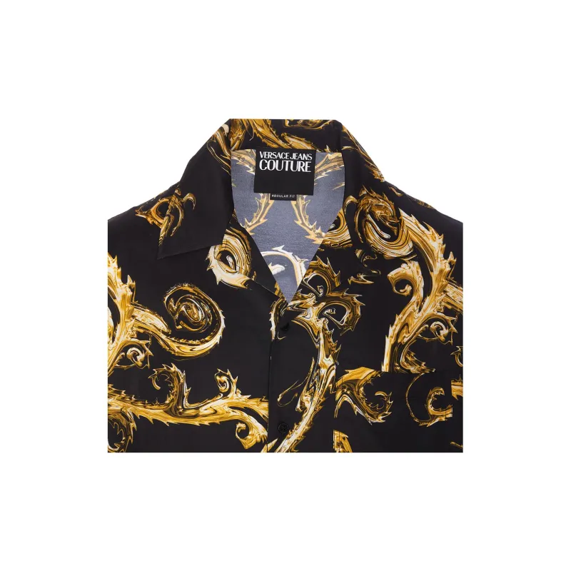 VERSACE JEANS COUTURE Chain Couture Twill T shirt-5