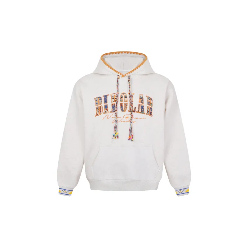 BIPOLAR Sweatshirt Unisex Heather Gray Navy Blue-1