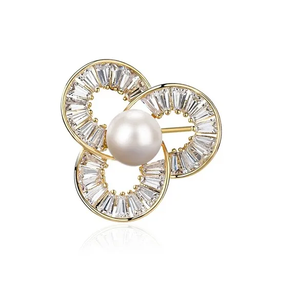 Mofei Freshwater Pearl Brooches Women's-0