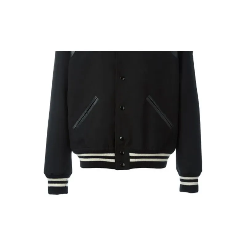 SAINT LAURENT Baseball Jacket Men's Black-5