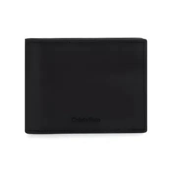 CALVIN KLEIN Cow Leather Wallet Men's Space Black