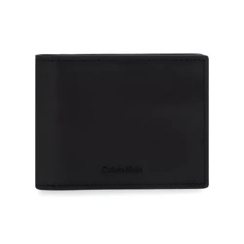 CALVIN KLEIN Cow Leather Wallet Men's Space Black