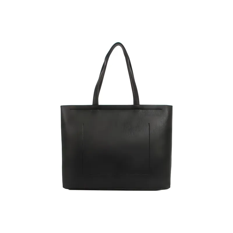 CALVIN KLEIN Recycled Polyester Tote Bag, Shopping Bag, Handbag Women's Black-3