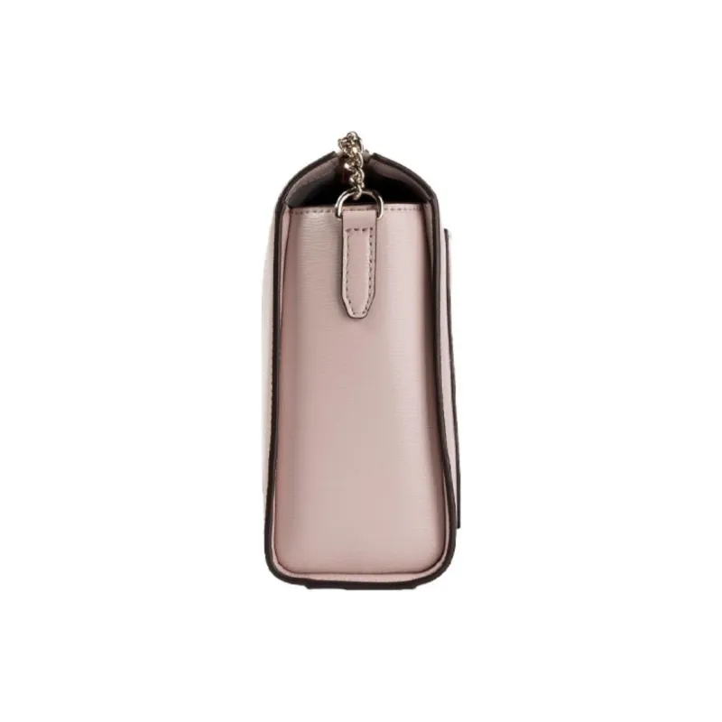 DKNY Calfskin Shoulder Bag Small Size Women's Pink-2