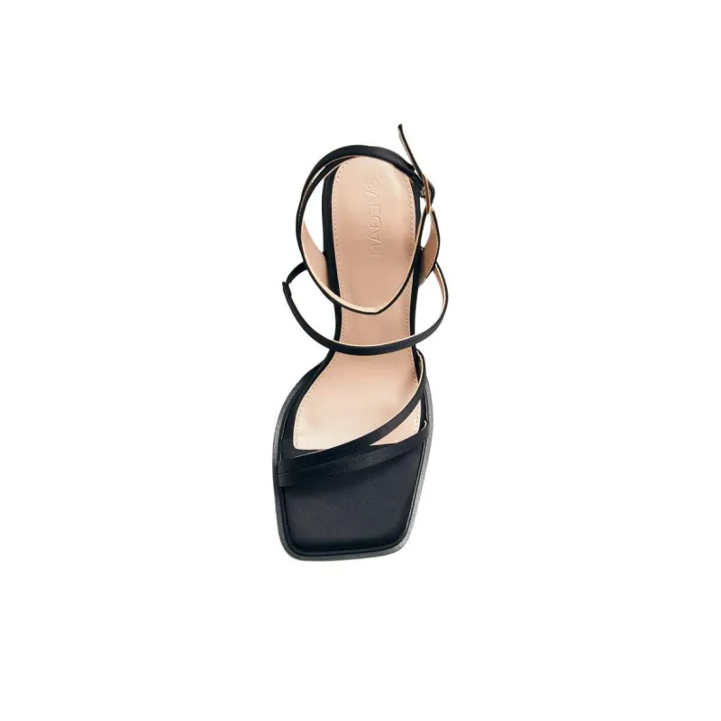 ALOHAS Strap Sandals 9cm Women's Black-4