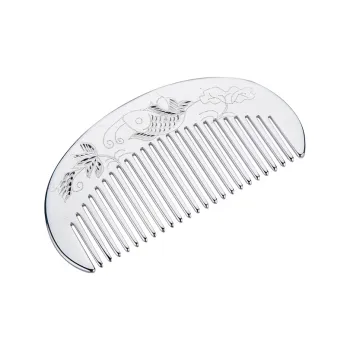 Shunqin Silver Building S999 Fine Silver Hair Brush Women's