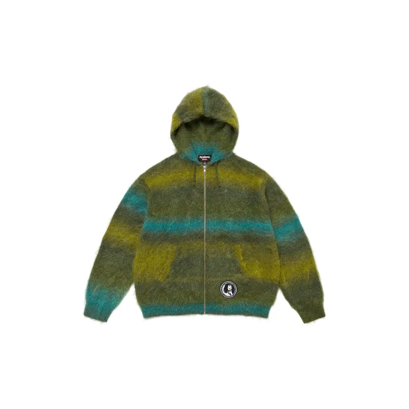 Supreme Hysteric Glamour Mohair Zip Up Hooded Sweater-4
