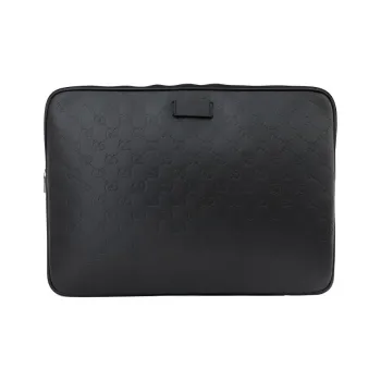 GUCCI Leather Laptop Bags Briefcases Men's Black