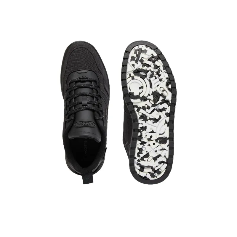 LACOSTE T-Clip Slip-Resistant Low-Top Skateboard Shoes Men's Black-4
