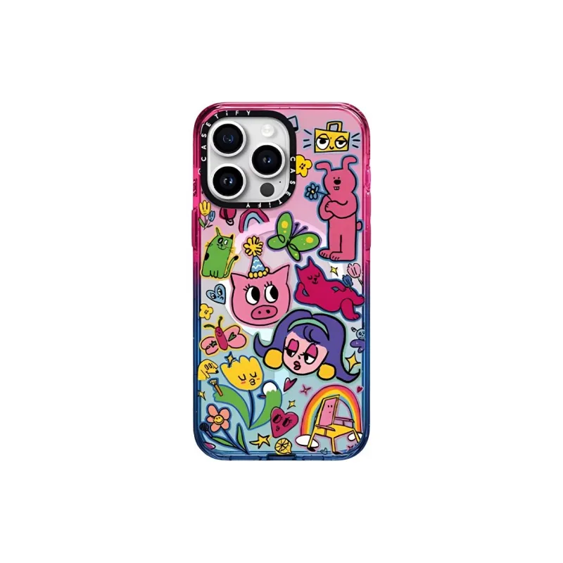 CASETIFY TPU+PC Material Impact Resistant Friendly Party Phone Cases Compatible With Apple 14/15/16 Series-3