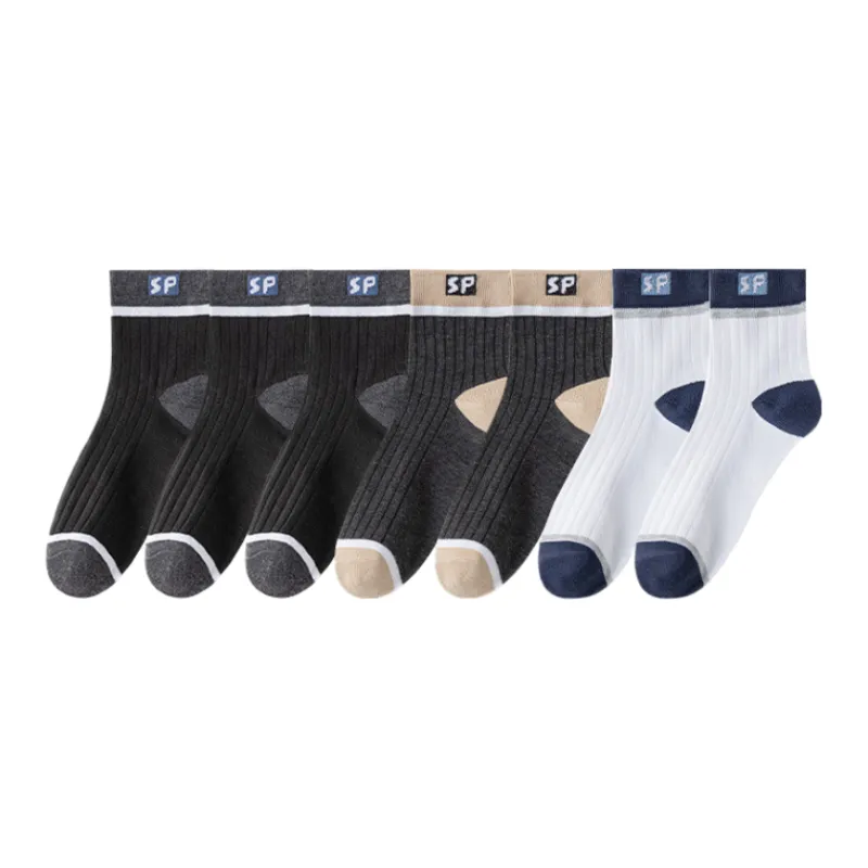 Lan Miao Mid Calf Socks Men's 7 Pack-1