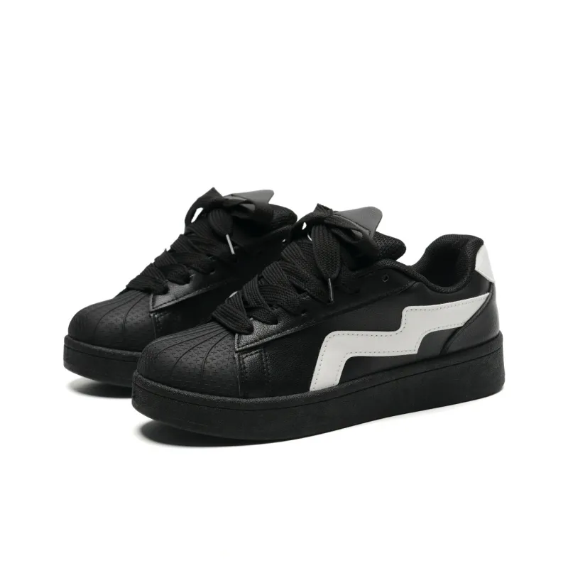 OAOQ Wear resistant And Lightweight Low Top Skateboard Shoes Women's-3