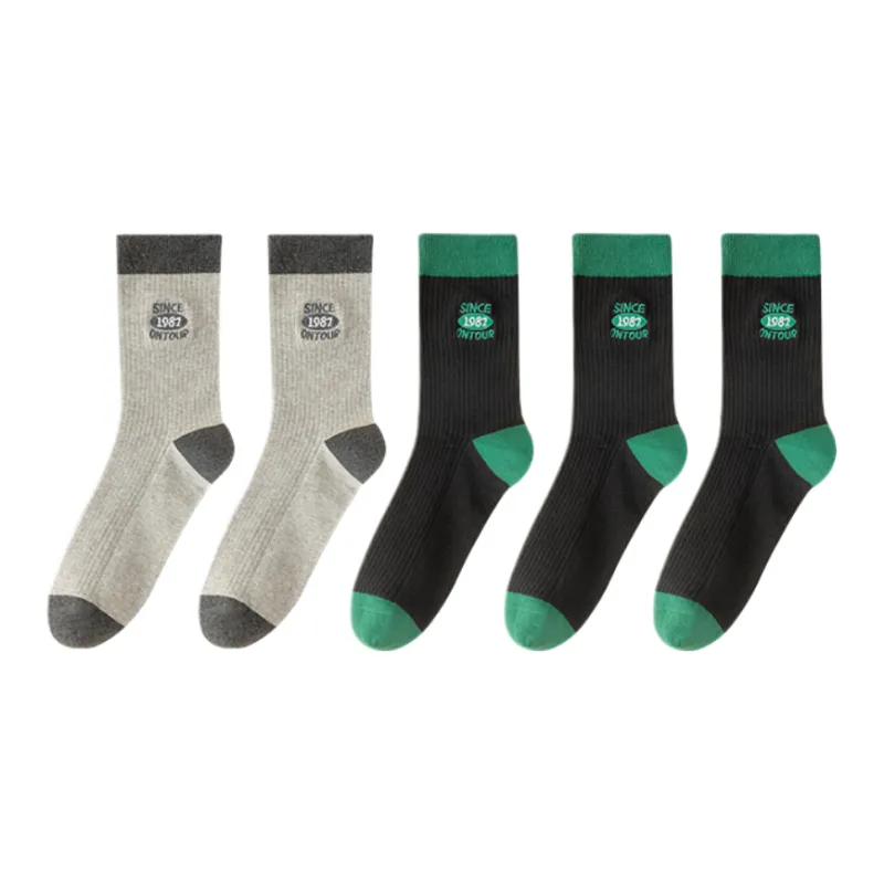 Lan Miao Mid Calf Socks Men's 5 Pack-8