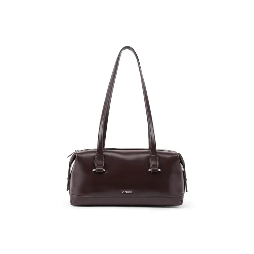 LA FESTIN Synthetic Leather Bowling Bag, Handbag, Shoulder Bag Medium Size Women's Multicolor