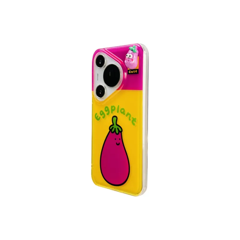 Wei Xin Acrylic Material Peanut Eggplant Lanyard Phone Cases Compatibility With Huawei Mate 60/60 Pro/Pura 70/70 Pro+-13