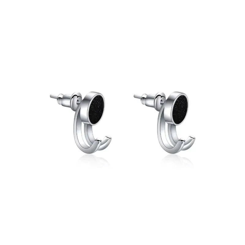 LUCA Titanium Steel Stud Earrings Unisex-6