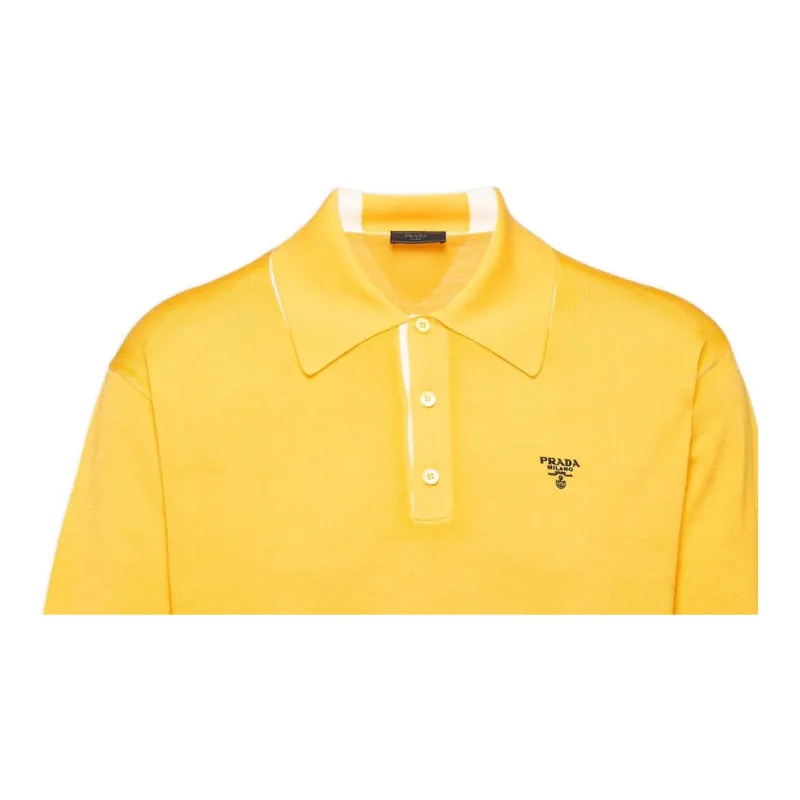 PRADA Polo Shirts Men Yellow-2