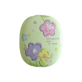 Baohuguang Compatible With AirPods Max TPU Fresh Polka Dot Floral Puppy Lightweight Head Mounted Headphone Set