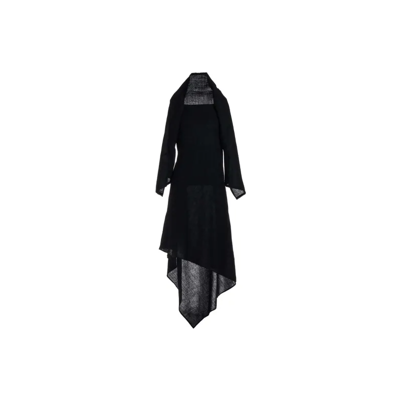 Yohji Yamamoto Long Sleeved Dress Women's Black-1