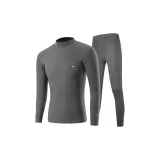 Thin Clothing Sets (Dark Gray) 100% cotton Antibacterial/Windproof Mock Neck