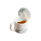 Celadon Green and Clear Water, Crescent Moon Cup 350ml