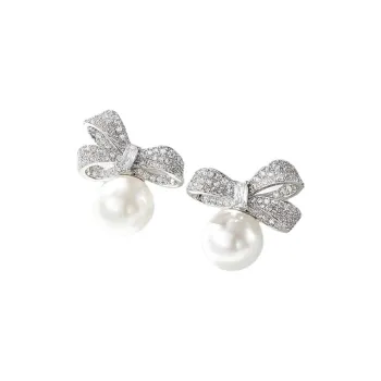 Peach Tea Copper Stud Earrings Women's