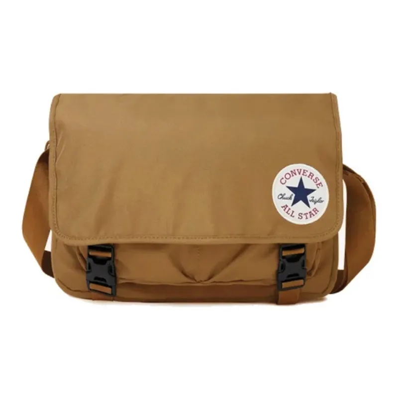 Converse Polyester Messenger Bag Shoulder Bag Crossbody Bag Regular Unisex Brown-1