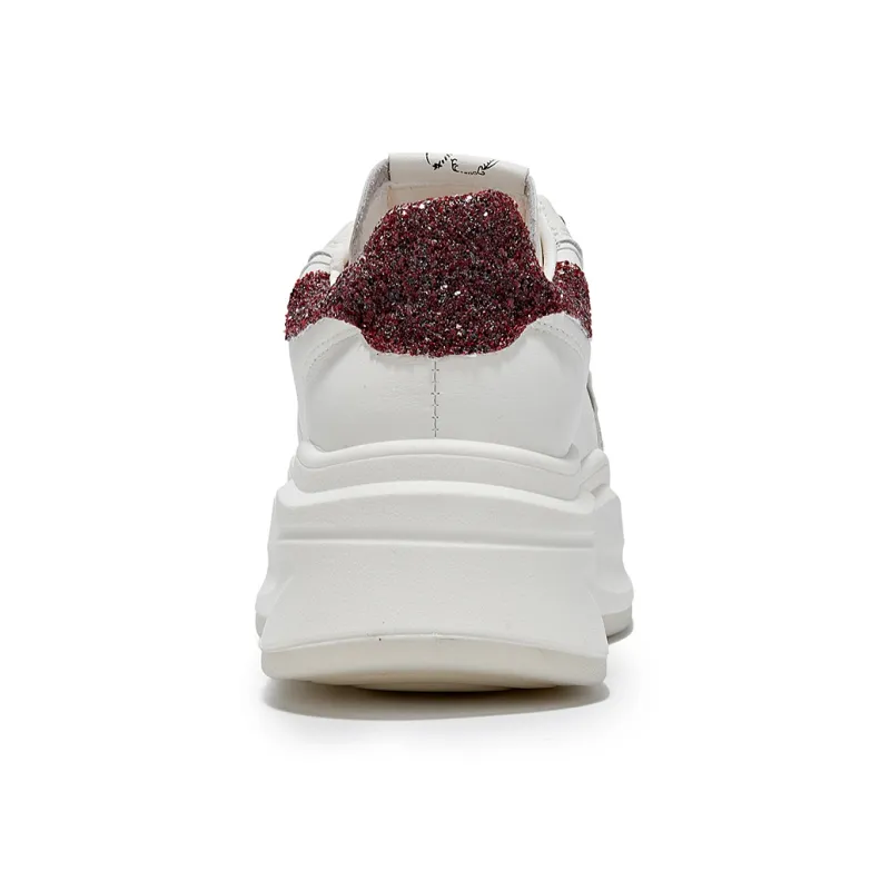 La Chapelle Cushioning Wear-Resistant Low-Top Skateboard Shoes Women's Red-4