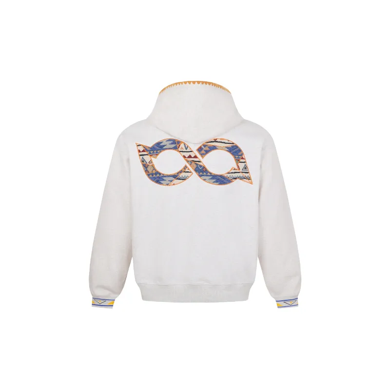 BIPOLAR Sweatshirt Unisex Heather Gray Navy Blue-2