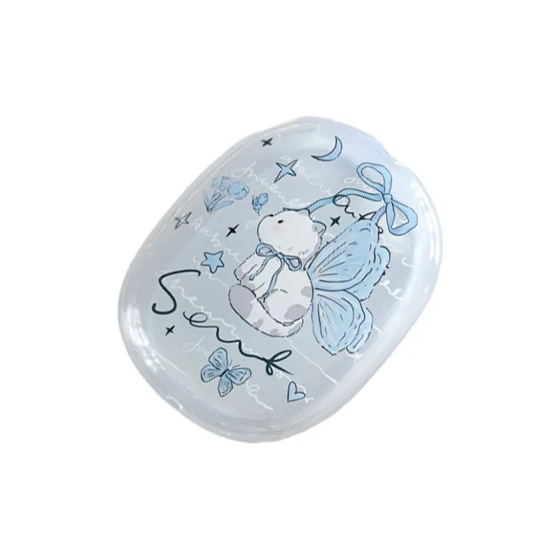 Baohuguang Compatible With AirPods Max TPU Ins Cute Blue Butterfly Kitten Headphone Set-2