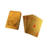 Rose Vein Gold Poker Card
