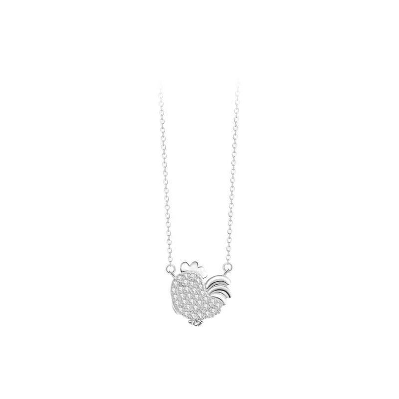 GLOIRE S999 Fine Silver Necklaces Women's Date Versatile Business Casual-27