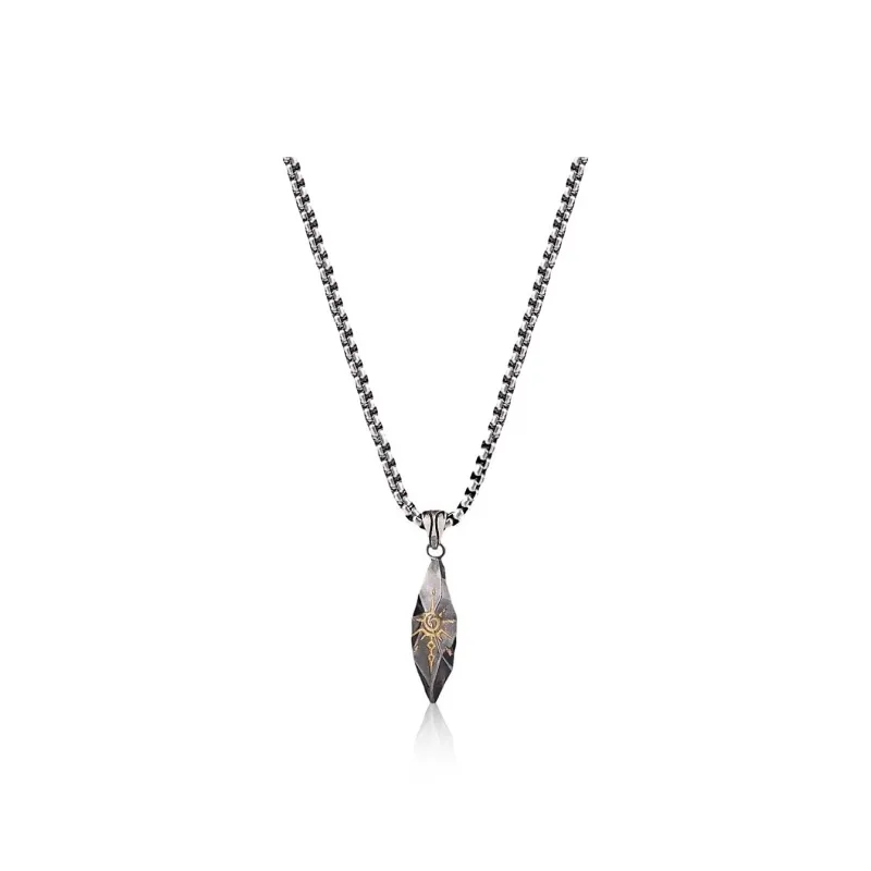 FOREVER MELODY Copper/Titanium Steel Necklaces Men's-6