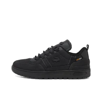 LACOSTE T-Clip Slip-Resistant Low-Top Skateboard Shoes Men's Black