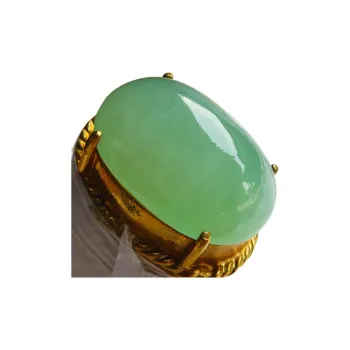 Fei Yan Glutinous Jade Ring Face Unisex