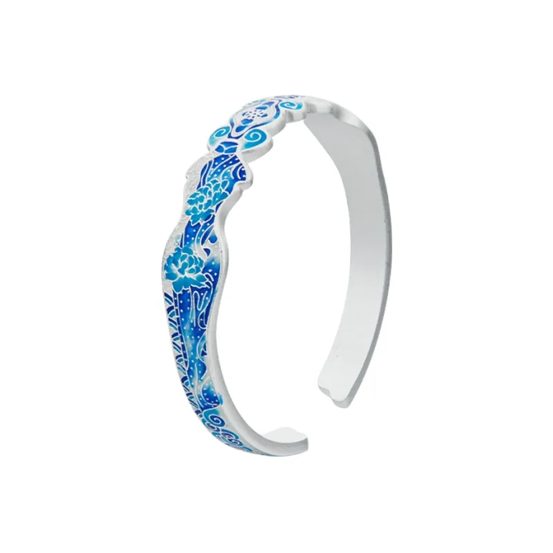 Shunqin Silver Building Sterling Silver S999 Bangles Women's-0