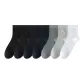 2 Black+2 Navy Blue+1 Dark Gray+1 Light Gray+1 White