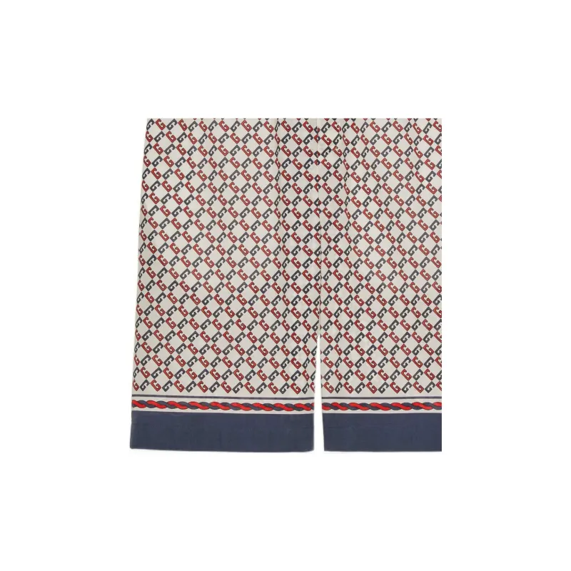 GUCCI Geometric G Print Muslin Shorts-5