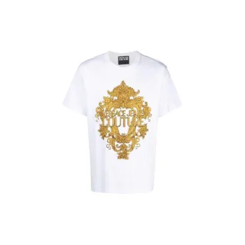 VERSACE JEANS COUTURE Logo Baroque Print T shirt