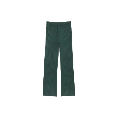 Victoria's Secret PINK Ribbed Knit t-shirt Pants / Deep Forest Pajama Pants Women's Deep Forest