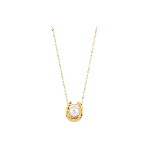 CHUVORA Women's U Shaped Pendant Unique Design Fashion Elegance Advanced Collarbone Fine Chain Women's