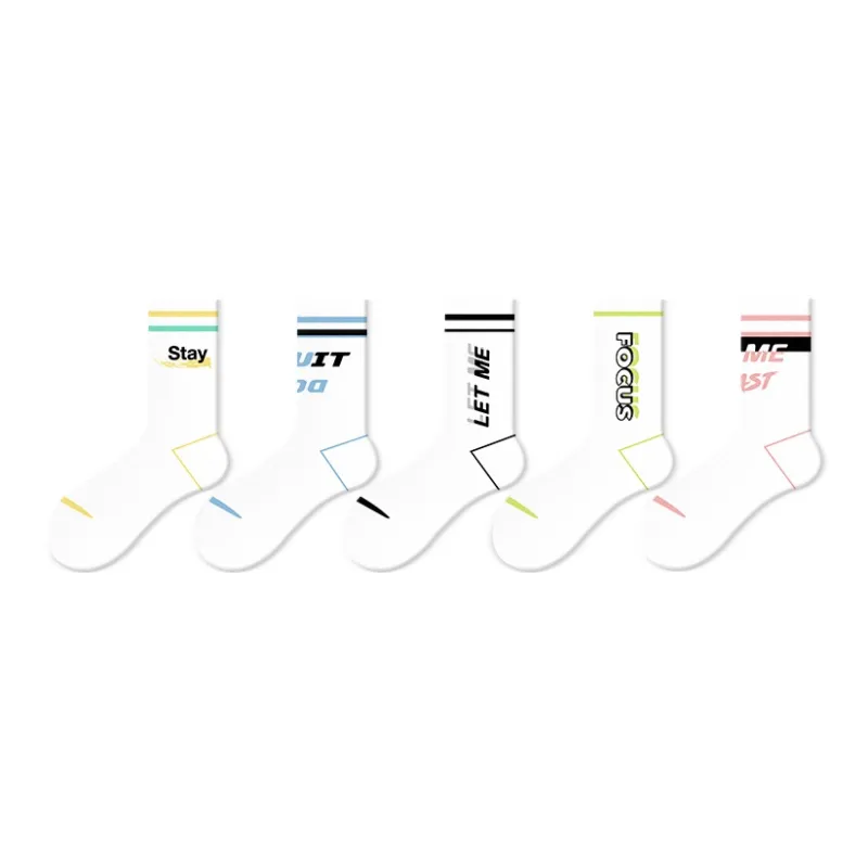JKN Mid Calf Socks Unisex 5 Pack-10