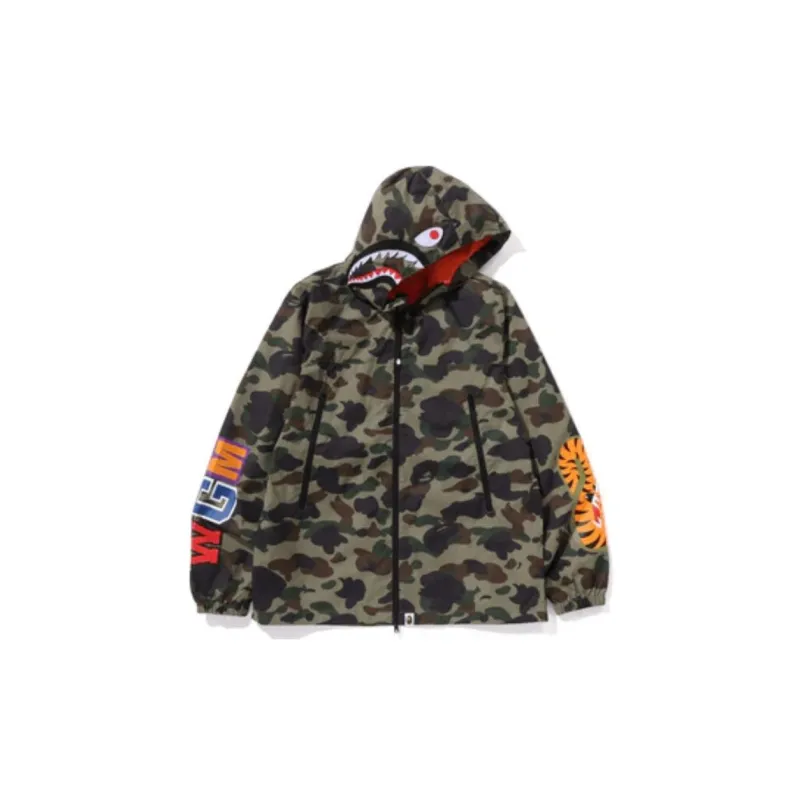 A BATHING APE ® 1st Camo Shark Hoodie Jacket-1