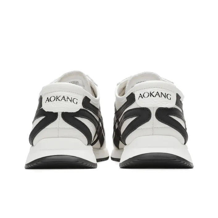 AOKANG Low Top Casual Shoes Men's White Black-4