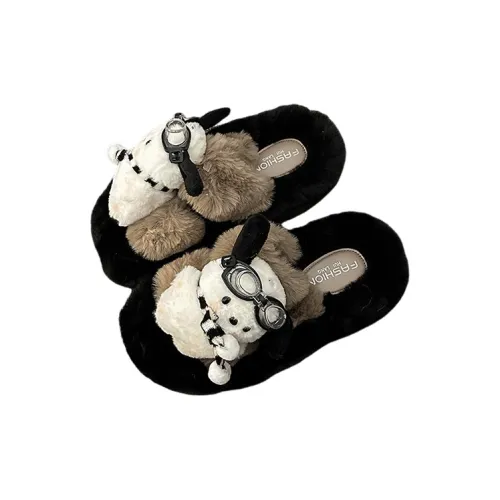 JINGEYU High Value Cute Fall And Winter Creative Cartoon Indoor Quiet Slip Resistant Fleece Home Slippers