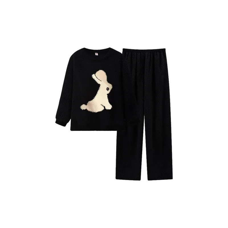 O'MESIK Pajama Set Women's Black-0