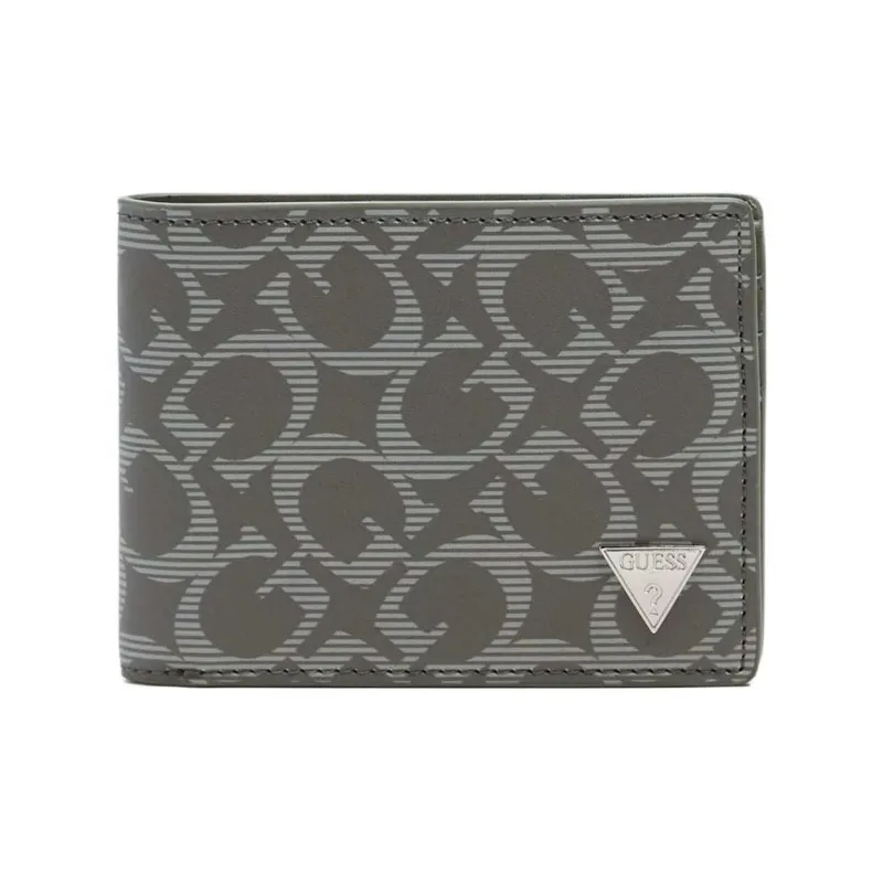 GUESS Artificial Leather Wallet Regular Men's Olive Green-0