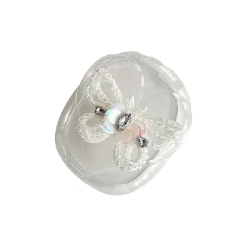Baohuguang Compatible With AirPods Max TPU Ins Super Fairy Refreshing 3D Effect Butterfly Headphone Cases