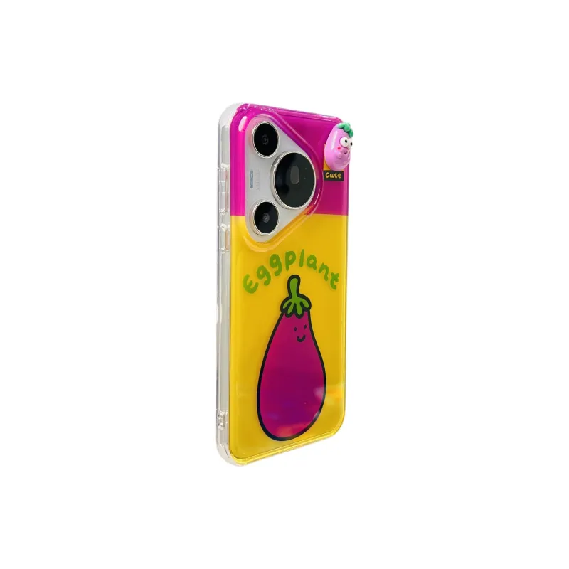 Wei Xin Acrylic Material Peanut Eggplant Lanyard Phone Cases Compatibility With Huawei Mate 60/60 Pro/Pura 70/70 Pro+-12